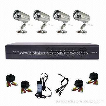 security camera systems 600tvl 4-channel outdoor
